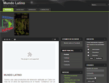 Tablet Screenshot of mundolatinotv.cu